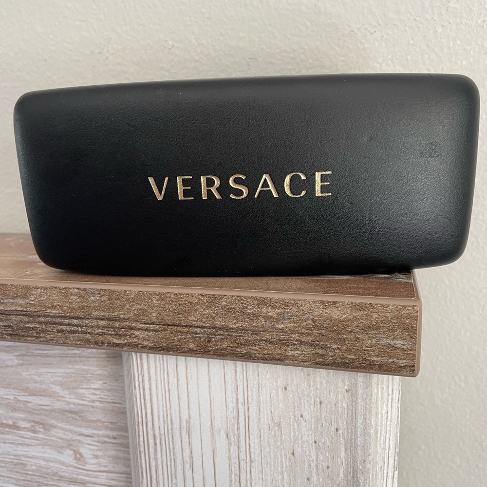 Versace Authentic Hard Eyeglass Sunglass Case Only - Black